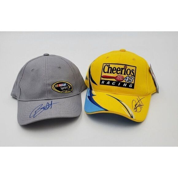 Nascar Other - Bobby Labonte Signed Hat Lot Of 2 Cheerios Nascar Sprint Cup Series